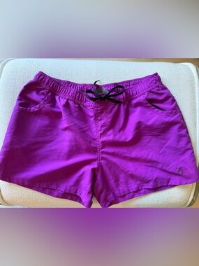 The North Face Magenta Swim/Athletic Shorts with Drawstring